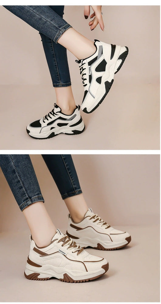 Zapatillas Deportivas Casuales para Mujer con Suela Gruesa Acolchada y Diseño Ligero - Image 16