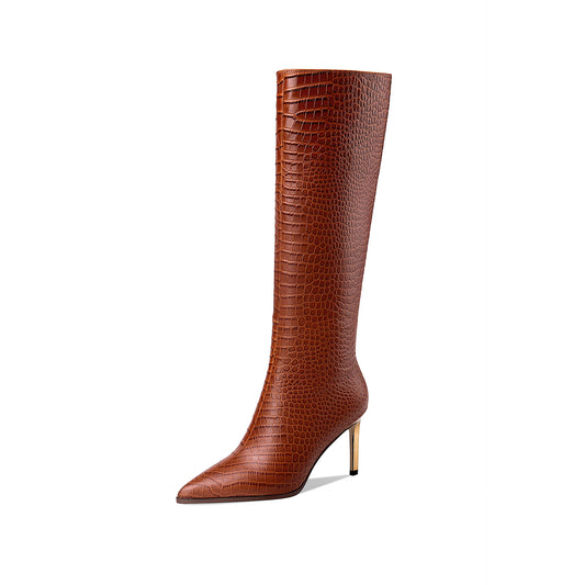 Botas Largas Rider de Tacón Alto Puntiagudo para Mujer - Image 2