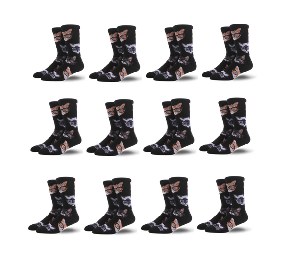 Calcetines Estampados Medianos para Hombre - Diseño Clásico y Versátil - Image 7