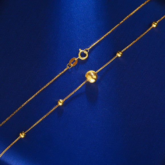 Collar Gato Ojo en Oro 18k para Mujer