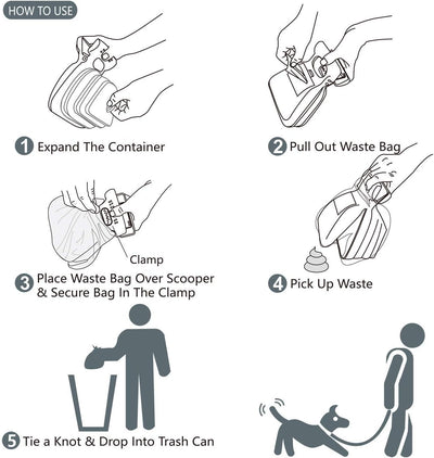 Recogedor de Desechos Portátil para Perros - Pala Compacta con Contenedor y Bolsas - Image 6