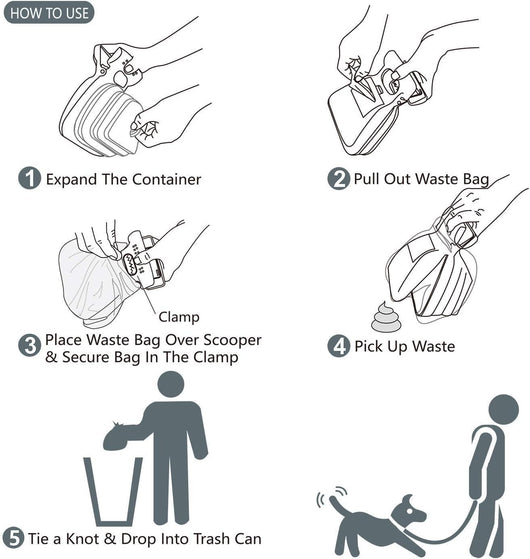 Recogedor de Desechos Portátil para Perros - Pala Compacta con Contenedor y Bolsas - Image 6