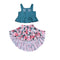Vestido Dos Piezas con Top Ajustable e Estampado Irregular