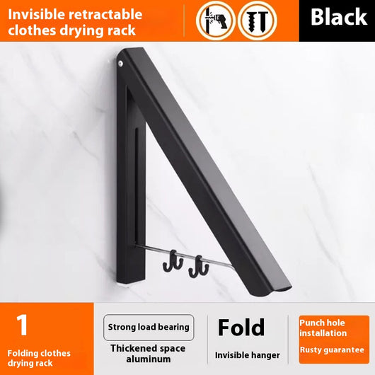 Tendedero Invisible Plegable de Aluminio sin Perforaciones - Image 9