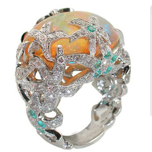 Anillo de Ópalo de Fuego