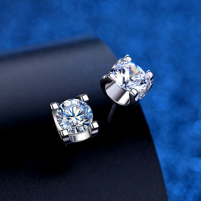 Aretes de Diamante Moissanita con Cabeza de Toro Elegante y Minimalista - Image 6