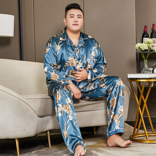 Pijama Hombre Talla Extra Seda Helada Corte Relajado - Image 14