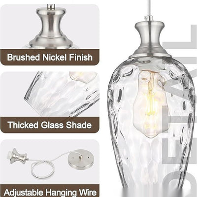 Lámpara Colgante de Cristal para Isla de Cocina - Diseño Moderno Restaurante - Image 3