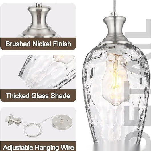 Lámpara Colgante de Cristal para Isla de Cocina - Diseño Moderno Restaurante - Image 3