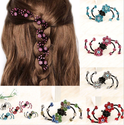 Pinza para Cabello para Niñas - Flor con Brillantes