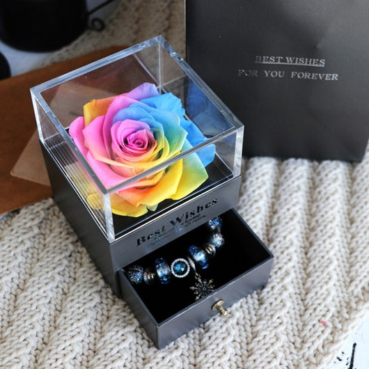 Caja de Joyero con Rosa Eterna - Regalo Perfecto para Amor y Ocasiones Especiales - Image 40