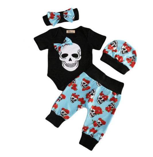Conjunto de Cuatro Piezas Halloween para Bebé