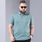 Camiseta de Manga Corta para Hombre Talla Grande con Brillantes Decorativos