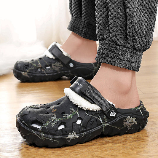 Pantuflas de Algodón con Suela Gruesa y Forro Polar - Zapatos Cálidos Cerrados - Image 2