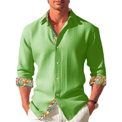 Camisa Abrigo Suelta y Casual de Manga Larga para Hombre - Image 5