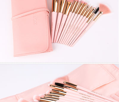 Set de 12 Brochas de Maquillaje con Mango Puntiagudo - Image 3