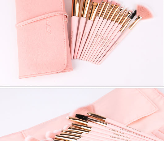 Set de 12 Brochas de Maquillaje con Mango Puntiagudo - Image 3