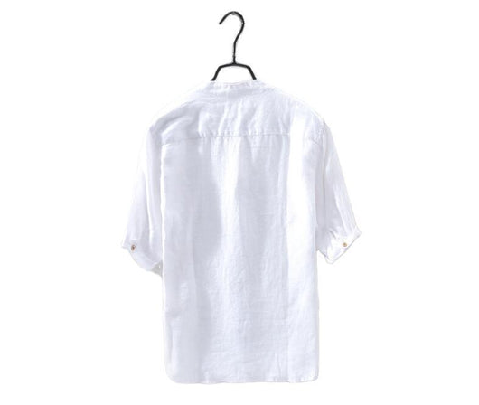 Camisa Manga Media en Algodón y Lino - Image 2
