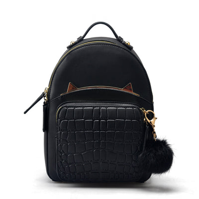 Mochila Bolso de Cuero para Mujer Estilo Coreano Campus