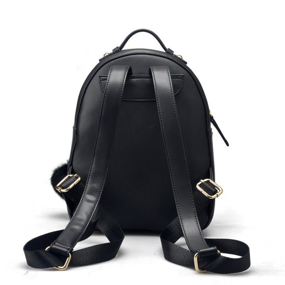 Mochila Bolso de Cuero para Mujer Estilo Coreano Campus