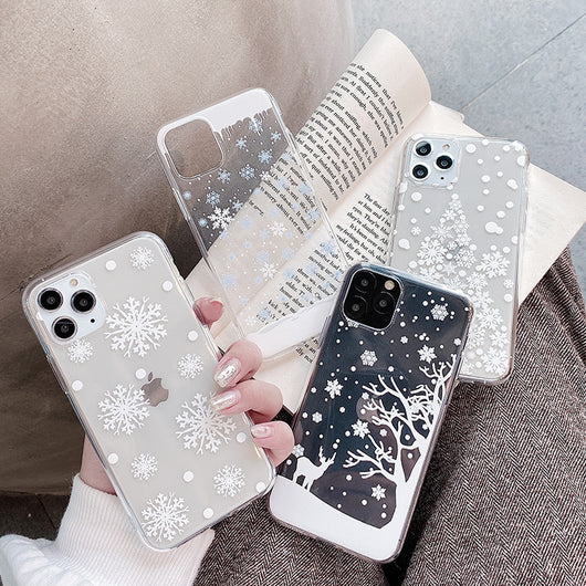 Funda para teléfono con diseño navideño de reno y copo de nieve - Image 10