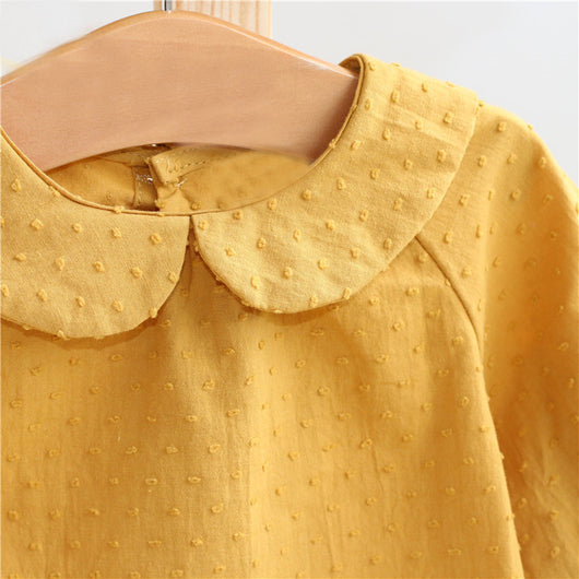 Blusa de Cuello Muñeca con Dobladillo - Image 3