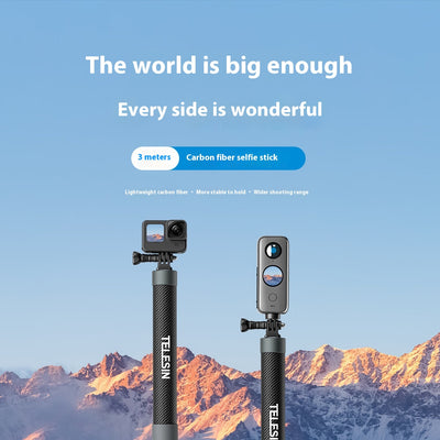 Palo Selfie de Fibra de Carbono Invisible 3M Extra Largo - Image 12