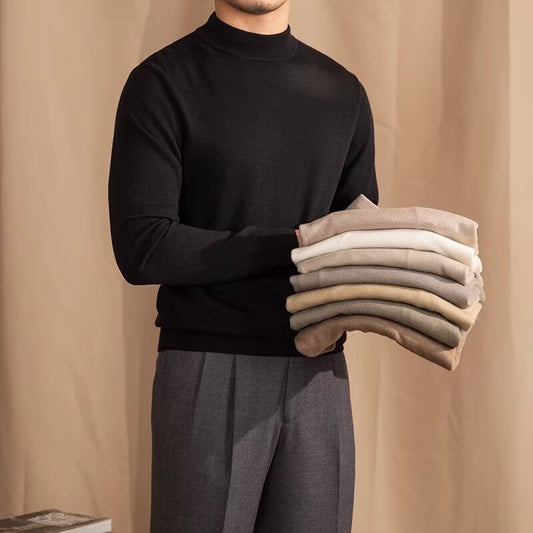 Suéter Cuello Alto Slim Fit Diario - Prenda Base Térmica Versátil