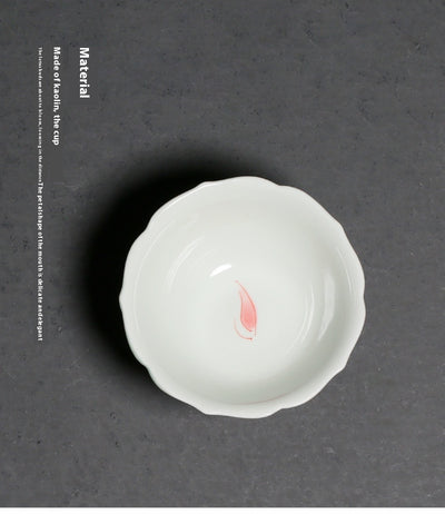 Taza de Té Porcelana con Loto Pintado a Mano - Caja de Regalo - Image 13