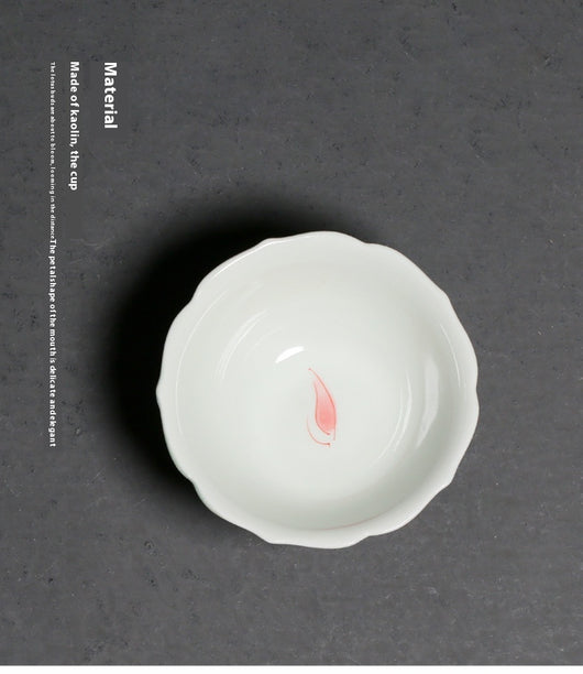 Taza de Té Porcelana con Loto Pintado a Mano - Caja de Regalo - Image 13