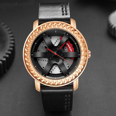 Reloj de Pulsera Rojo con Correa de Malla - Image 9