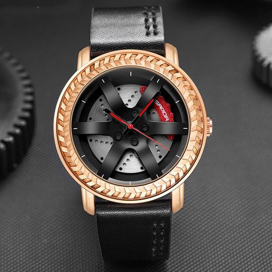 Reloj de Pulsera Rojo con Correa de Malla - Image 9