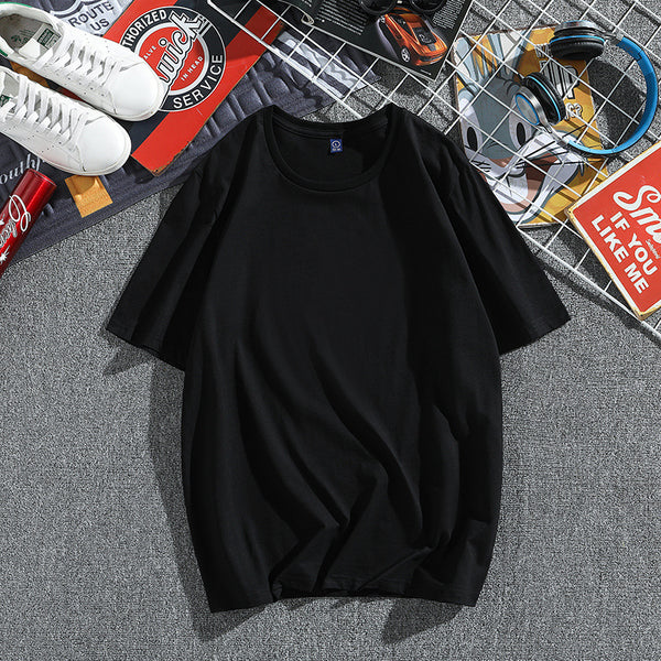 Camiseta Hombre Algodón Puro Manga Corta Suelta Estilo Coreano - Image 19