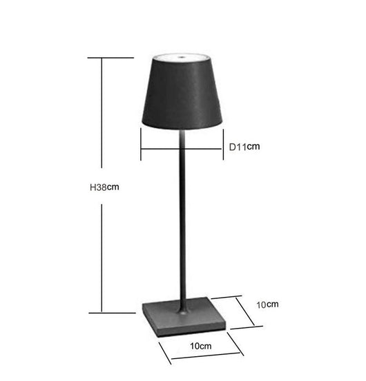 Lámpara de Mesa Inalámbrica con Atenuación Táctil para Exteriores - Image 3
