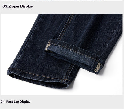 Jeans Slim Fit Premium para Hombre - Corte Recto y Tela Gruesa - Image 9