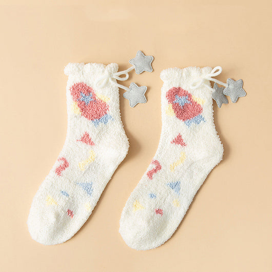 Calcetines Térmicos Gruesos para Mujer Estilo Coreano con Forro Polar - Image 20