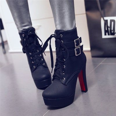 Botas de Tacón Grueso Ultra Alto para Mujer - Image 8