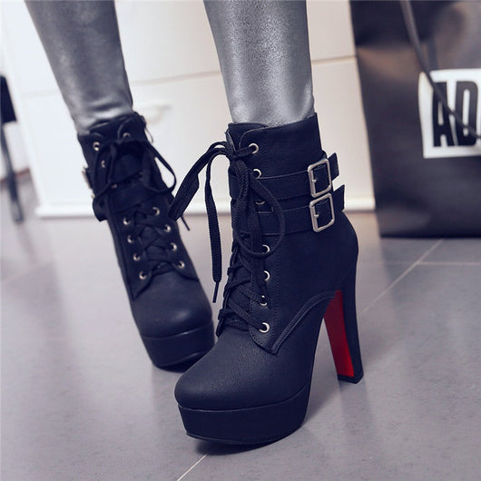 Botas de Tacón Grueso Ultra Alto para Mujer - Image 8