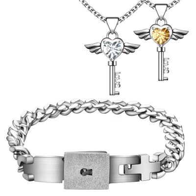 Conjunto de Pulsera y Collar con Diseño Concéntrico
