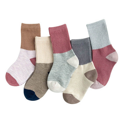Calcetines de bebé de algodón con animales bordados y rayas coloridas - Image 7