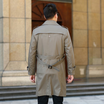 Chaqueta Cortavientos Doble Botonadura con Forro de Lana Desmontable para Hombre - Image 17