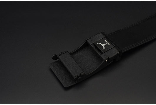 Cinturón de Cuero Vacuno con Hebilla Automática de Doble Capa para Hombre - Image 2