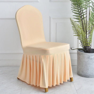 Silla de comedor con falda plisada - Image 19