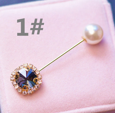 Broche Cristal Perla con Palabra - Pasador Elegante para Bufanda - Image 6