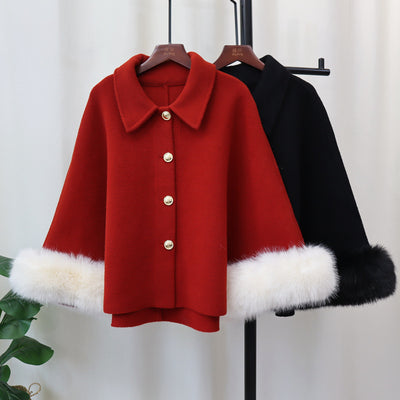 Capa Tejida Clásica para Otoño e Invierno - Elegancia y Calidez - Image 8
