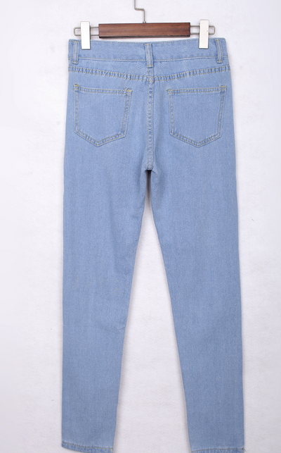 Jeans Rectos con Roturas de Moda - Image 5
