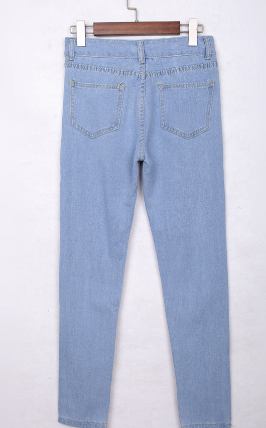 Jeans Rectos con Roturas de Moda - Image 5