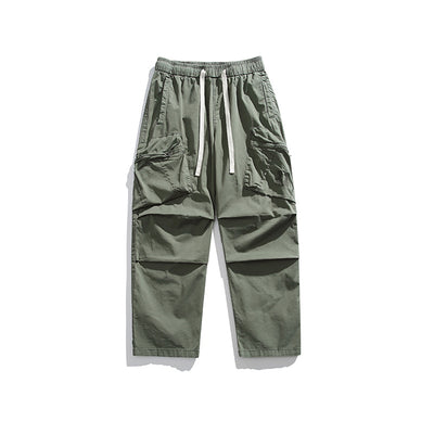 Pantalones Sueltos Retro de Pierna Ancha para Hombre - Image 7