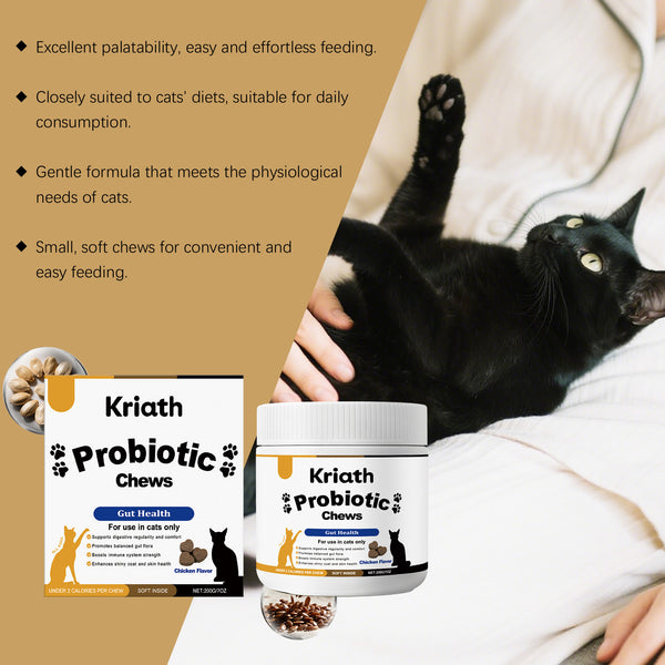 Pellets Probióticos Suaves para Gatos