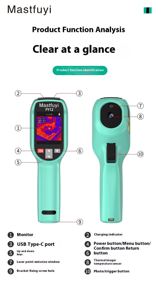 Cámara Termográfica Infrarroja Industrial HD - Detección de Fugas y Diagnóstico de Sistemas - Image 9
